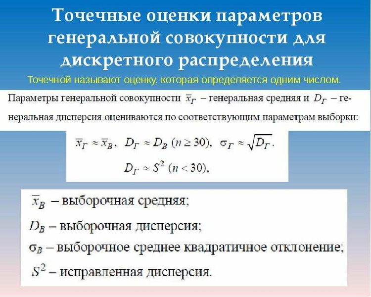 Элементы математической статистики презентация