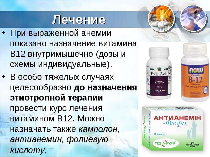 Анемия лечение витамины
