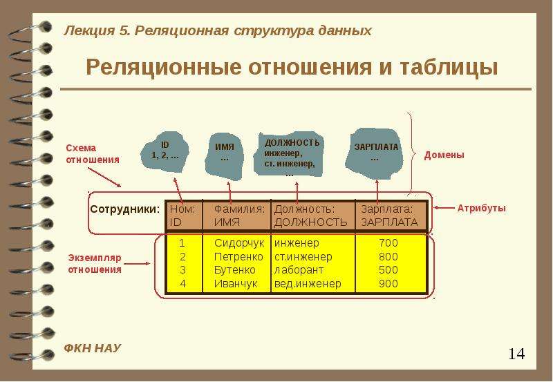 Отношения в базе данных. Строение отношений в реляционной СУБД. Схема отношений БД. Отношение в реляционной базе данных это. Реляционные отношения в БД.