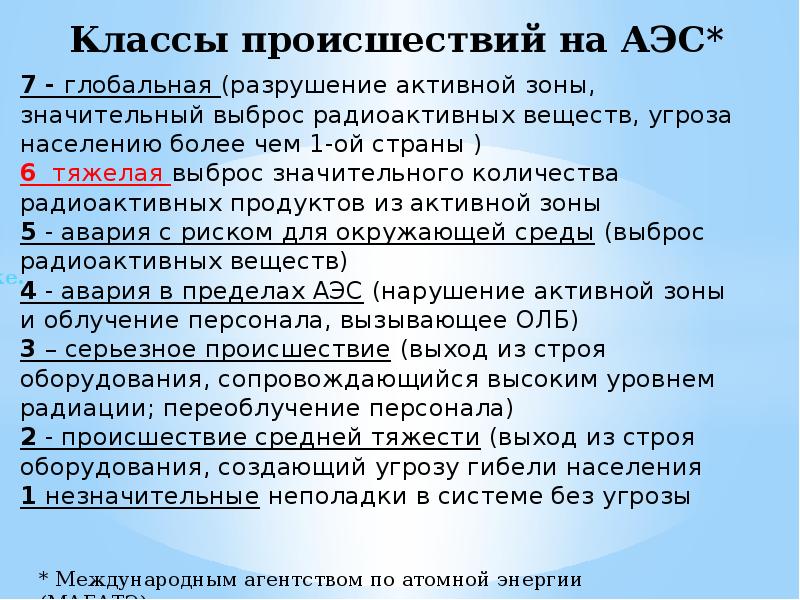 Проект на тему чрезвычайные ситуации техногенного характера и их возможные последствия