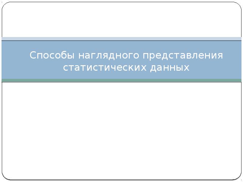 Наглядное представление статистической информации 8 класс презентация