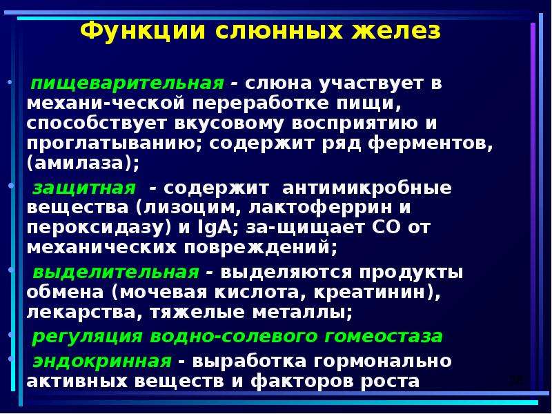 Слюна участвует в расщеплении