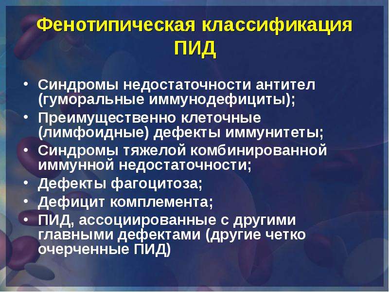 Иммунодефицитные состояния презентация