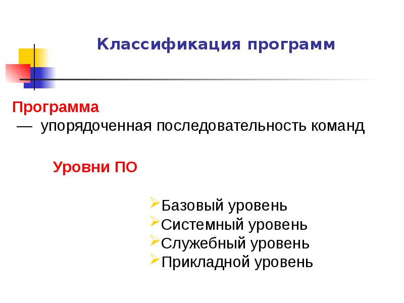 Классификация программ