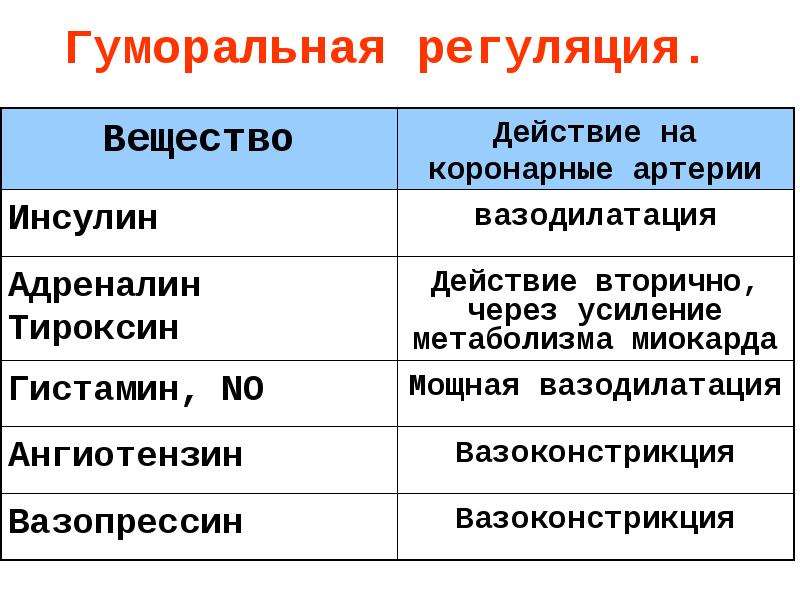 Гуморальная регуляция организма