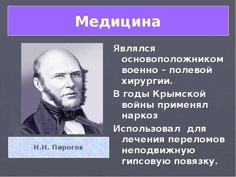 Пирогов основоположник военно полевой хирургии презентация