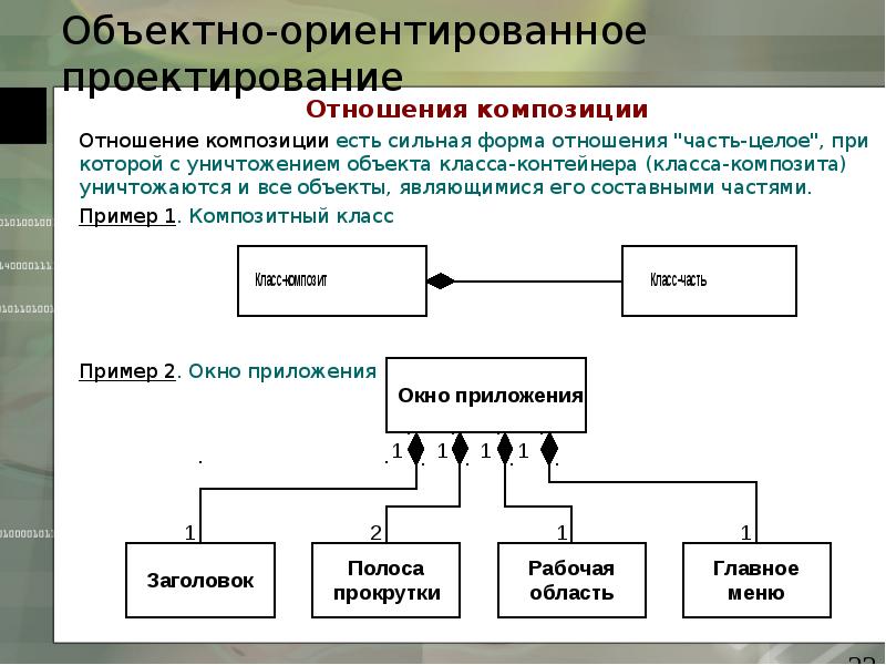 Объект проекта это пример