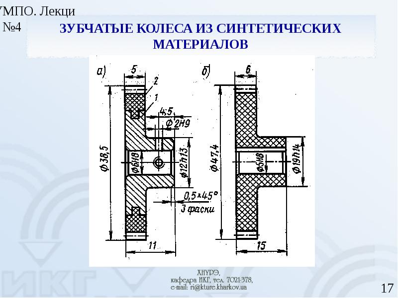 Материалы зубчатых колес