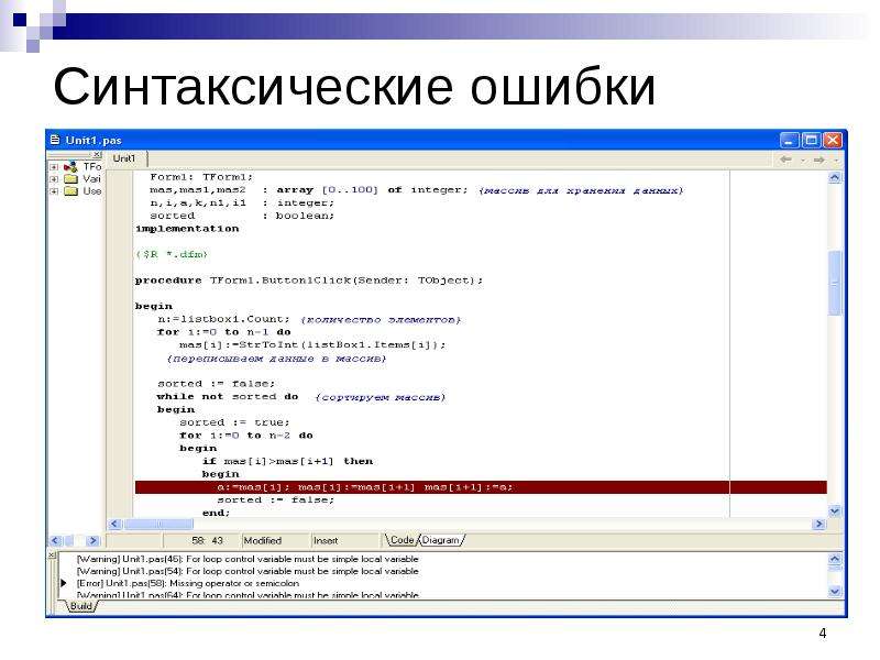 Синтаксическая ошибка что это. Синтаксические ошибки. Тестирование и отладка программ. Тестирование и отладка программного модуля. Синтаксическая ошибка c++.