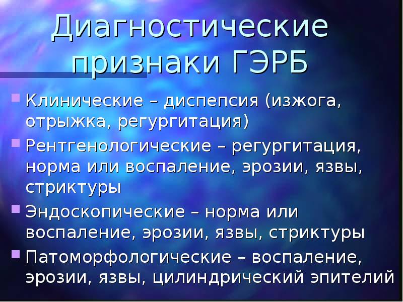 Гастроэзофагеальная рефлюксная болезнь презентация