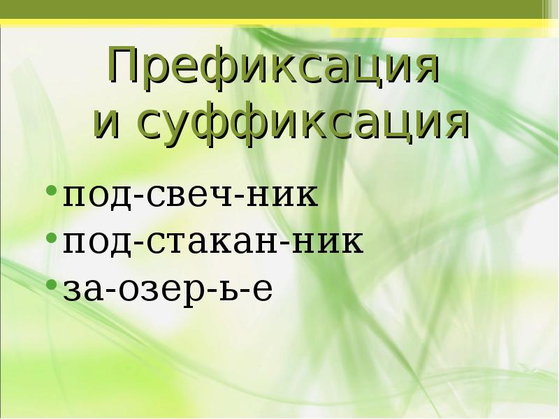 Презентация морфемика и словообразование 10 класс