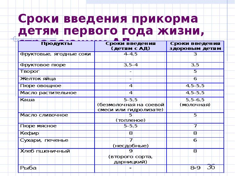 Время введения прикорма