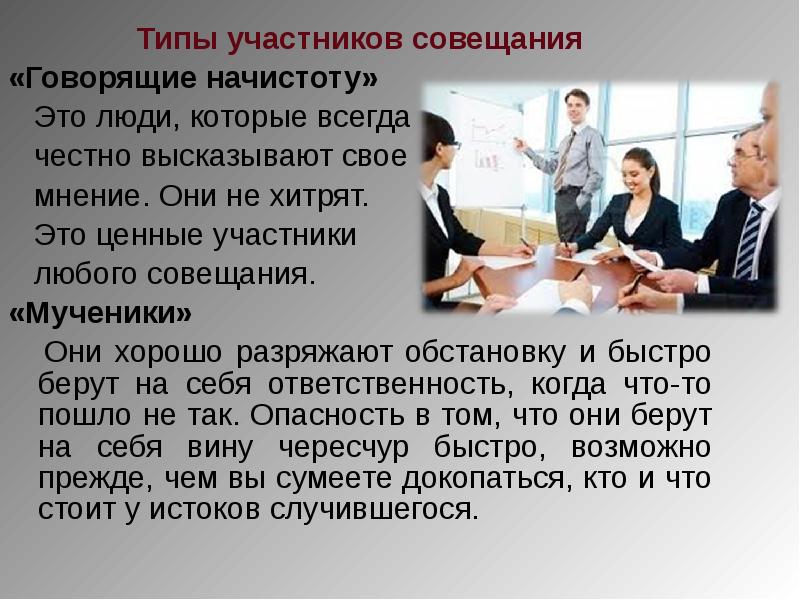 Типы участников