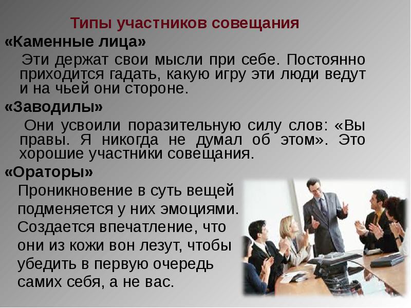 Типы участников