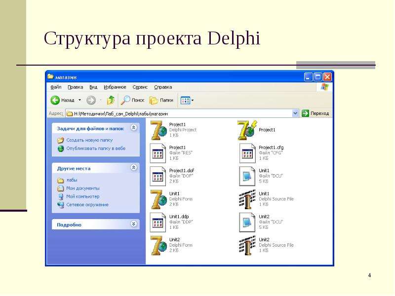 Delphi структура проекта