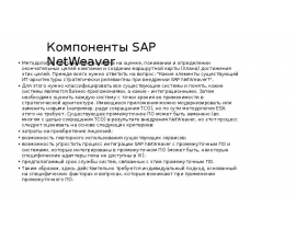 Введение в SAP NetWeaver