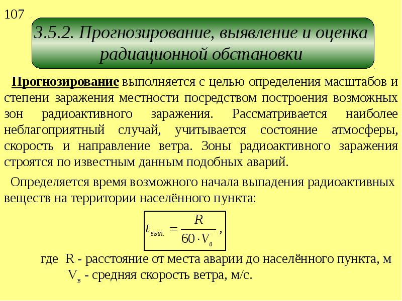 Оценка радиационной обстановки презентация