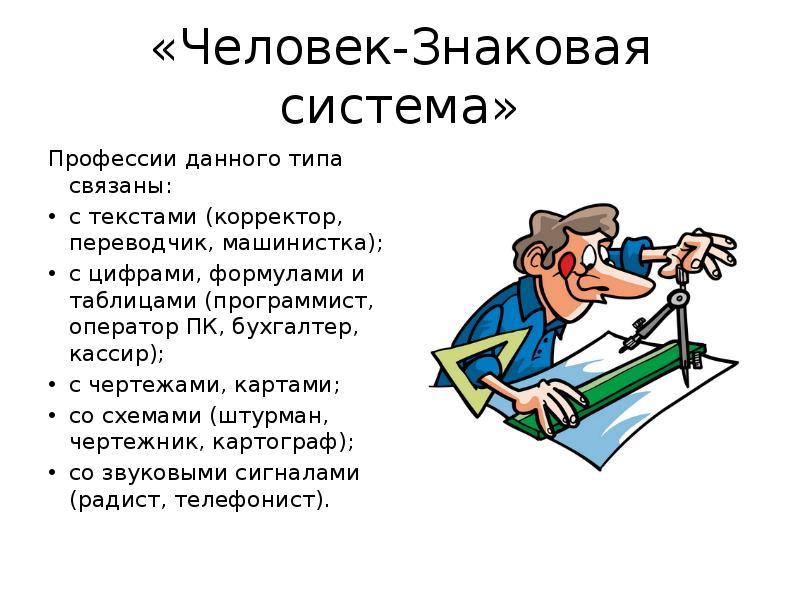 Профессии которые связанные с текстами цифрами формулами и таблицами чертежами картами и так далее