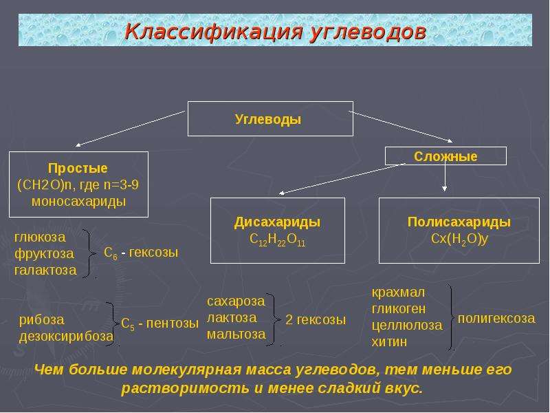 Углеводы их классификация презентация