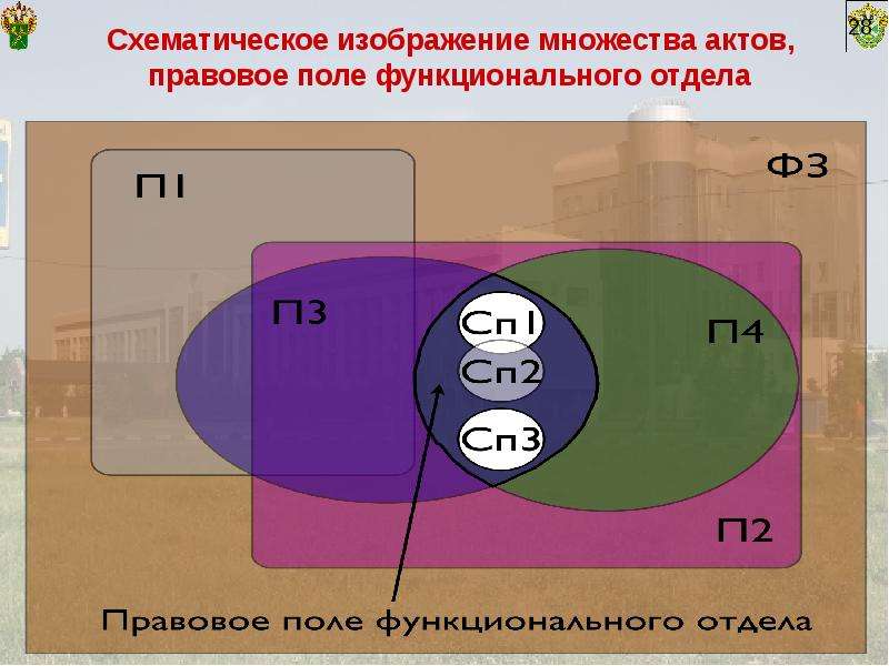 Правовое поле. Множества актов, правовое поле функционального отдела.