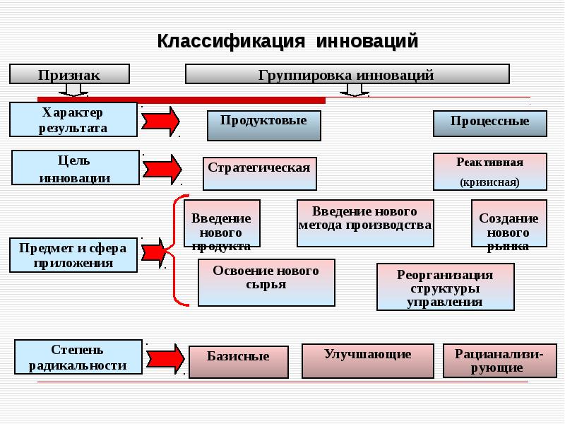 По предмету и сфере вложения в проект производства пищевой пленки инновация является