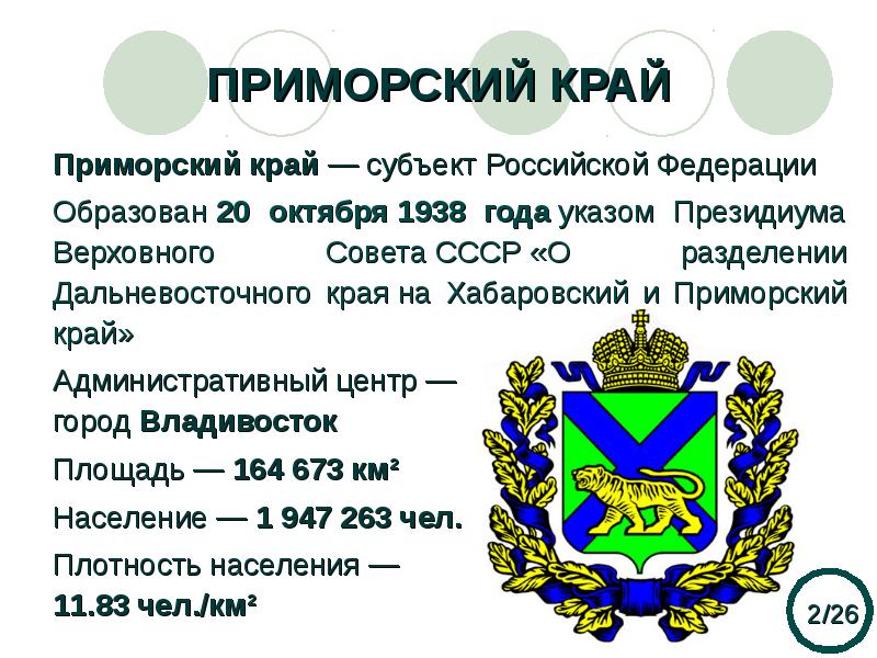 В каком году был образован. История Приморского края кратко. Сообщение о Приморском крае. Субъект Российской Федерации Приморский край. Приморский край презентация.