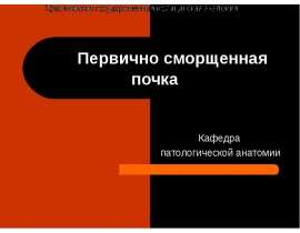 ПЕРВИЧНО СМОРЩЕННАЯ ПОЧКА