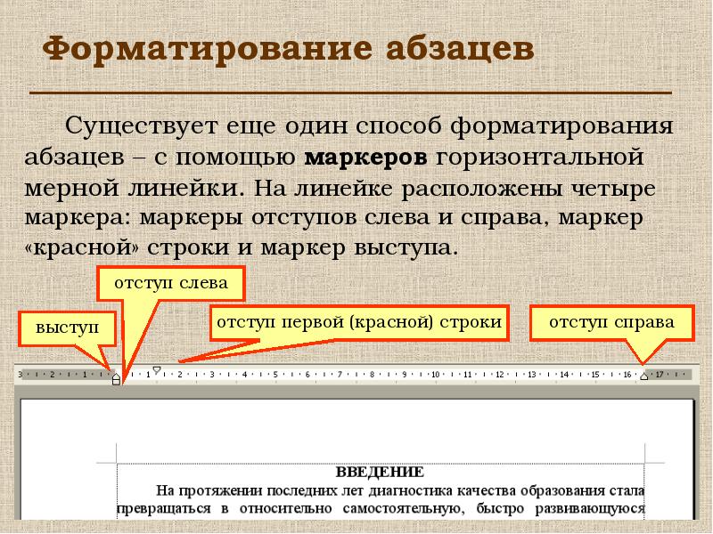 Что из себя представляет слайд абзац презентации