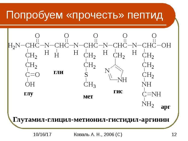 Физические свойства аминокислот презентация