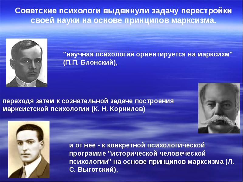 Советская психология. Советские психологи. Отечественные советские психологи. Выдающиеся психологи. Известные психологи 20 века.