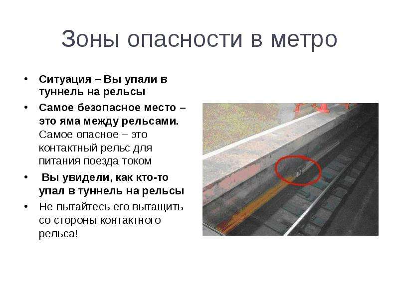 Безопасность в метро презентация