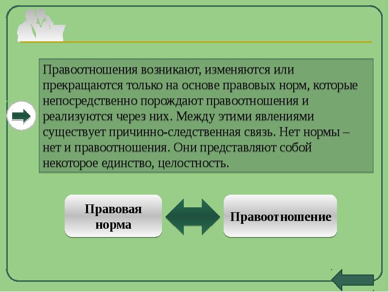 Проект на тему правоотношения