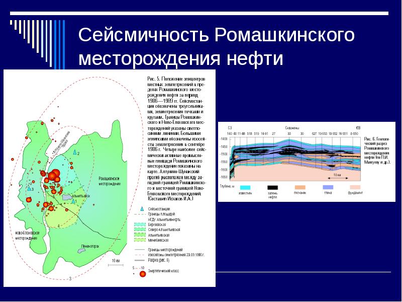 Карта ромашкинского месторождения