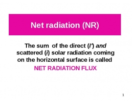 Net radiation