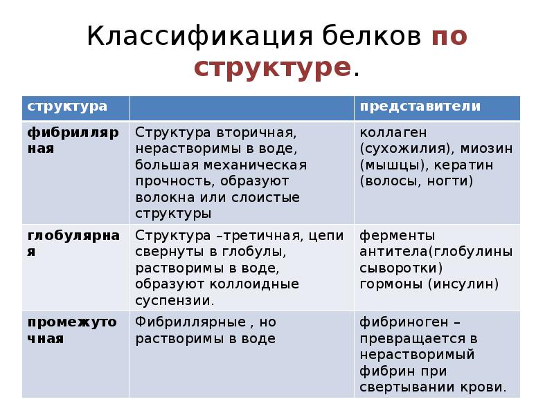 Структура белка характеристика таблица. Классификация белков по химическому строению. Классификация белков по функциям биохимия. Структурная классификация белков. Белки классификация по функции.