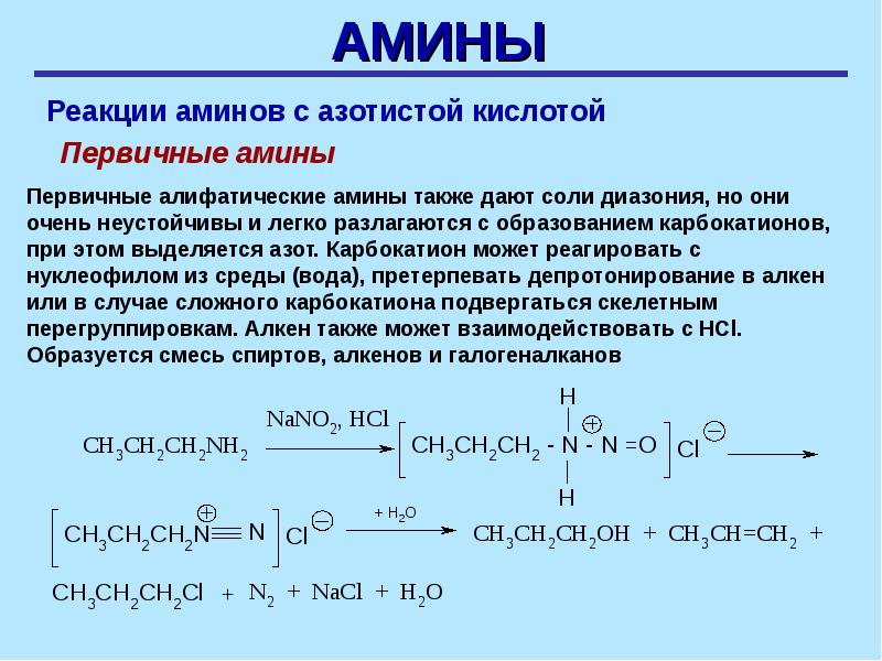 Алкен азот. Реакция на первичную аминогруппу. Реакция на первичные Амины. Первичные третичные Амины.