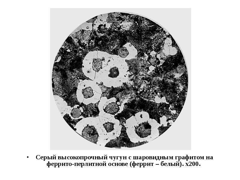 Шаровидный графит. Высокопрочный ферритно-перлитный чугун. Микроструктура высокопрочного чугуна. Структура высокопрочного чугуна на перлитной основе. Ковкого феррито-перлитного чугуна.