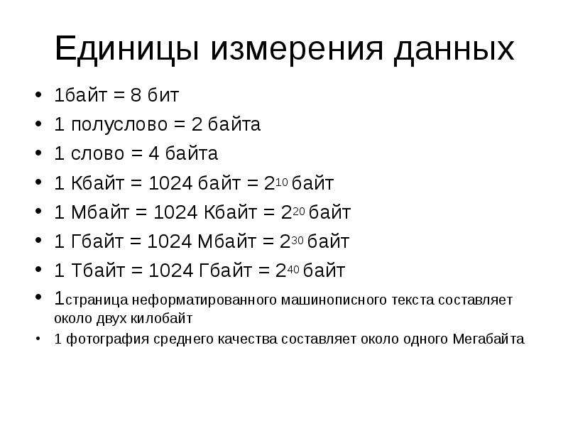 Гбайт 1536 мбайт кбайт