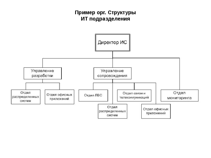 Организационная структура ит проекта