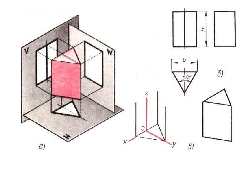 Рисунок в трех плоскостях. Изометрическая проекция треугольной Призмы. Аксонометрическая проекция Призмы. Изометрическая проекция трехгранной Призмы. Аксонометрическая проекция треугольной Призмы.