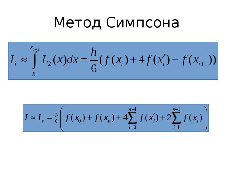 Численное интегрирование