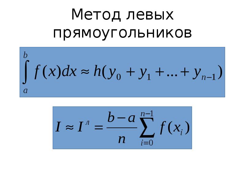 Метод левых