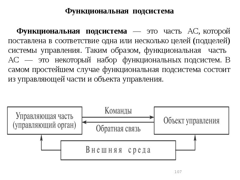 Функциональная подсистема