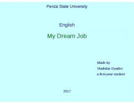 My dream job