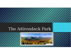 The Adirondack Park