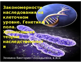 Генетика пола. Сцепление генов и кроссинговер. Хромосомная теория наследственности