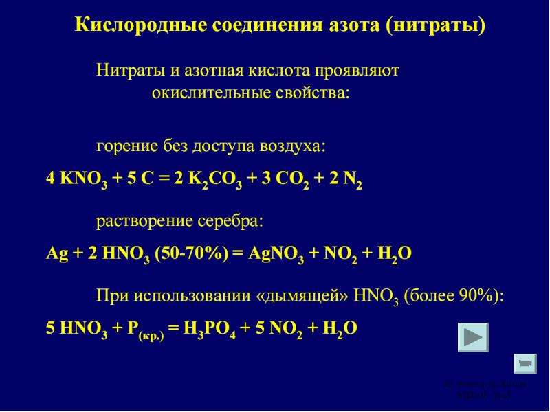 Кислородные соединения азота тест ответы