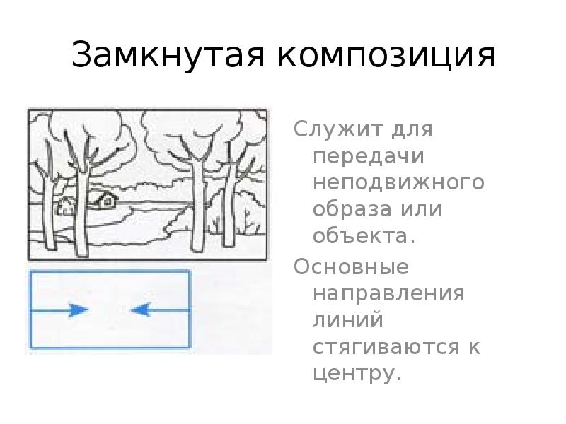 Закрытая композиция рисунок