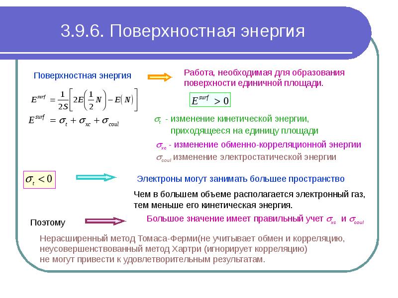 Энергия расчет. Избыточная поверхностная энергия формула. Понятие свободной поверхностной энергии. Уравнение свободной поверхностной энергии. Запас поверхностной энергии.