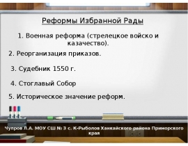 Реформы Избранной Рады
